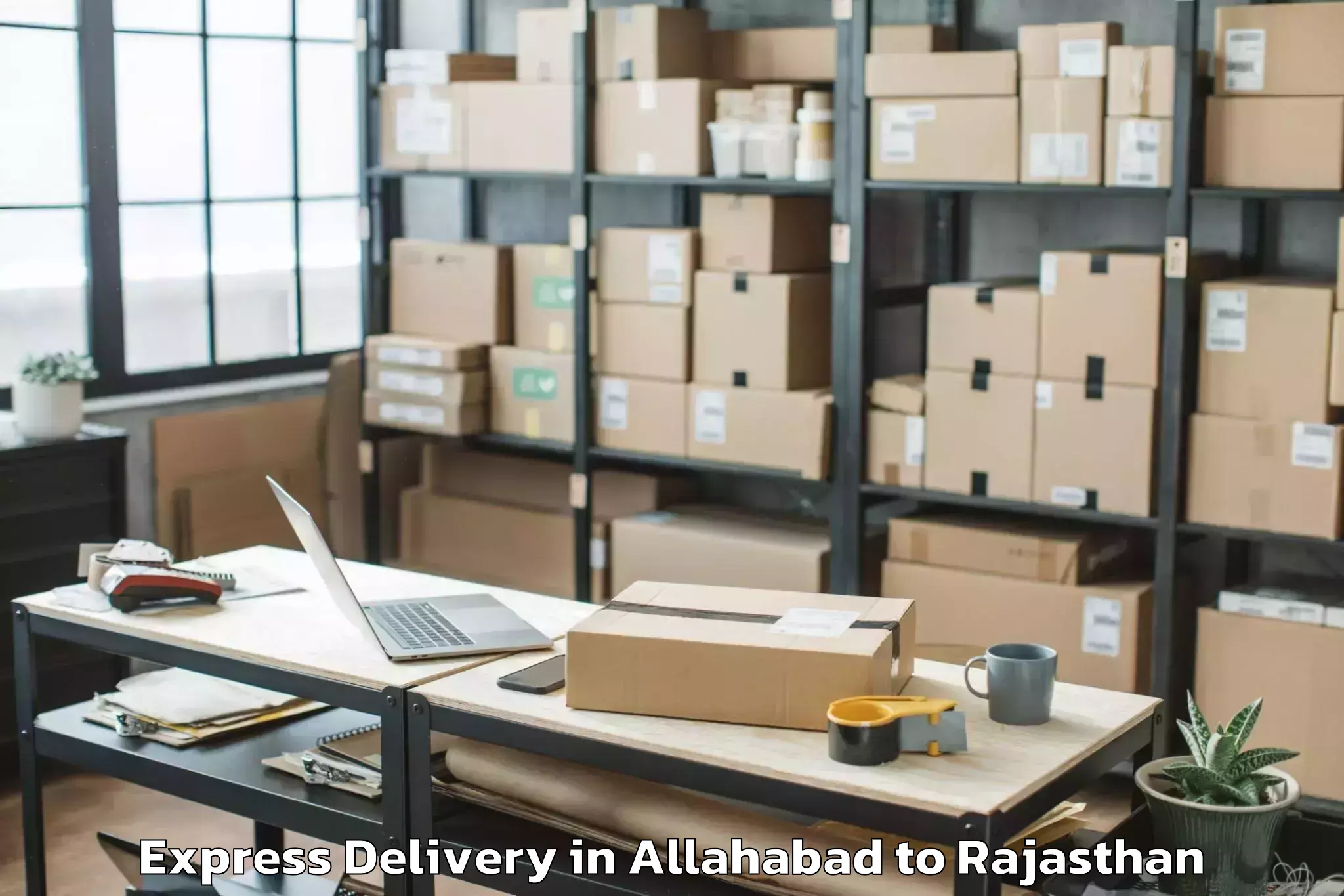 Leading Allahabad to Dungarpur Express Delivery Provider